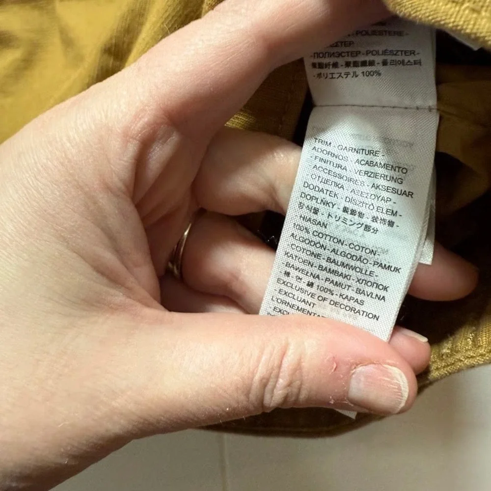 Levi Mens Workwear Jacket Tan Corduroy Collar Full Zip Size Medium NEW WITH TAG - Picture 8 of 9